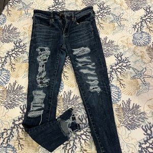 American Eagle ripped jeans